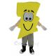 Yellow Lightning Mascot Costume