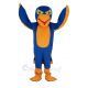 Royal Blue and Orange Falcon Mascot Costume Animal