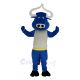 Blue Muscle Bull Ox Mascot Costume Animal