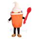 Orange Ice Cream Mascot Costume Dessert