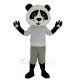 Cute Panda with Gray Coat Mascot Costume Animal