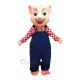 Cute Blue Overalls Pig Mascot Costumes