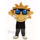 Yellow Sunshine with Sunglasses Mascot Costume