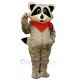 Raccoon with Neckerchief Mascot Costume