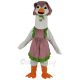 Mother Goose with Dress Mascot Costume Animal