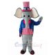 Patriotic Elephant Mascot Costume Animal