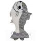 Salmon Mascot Costume with Black Speckles