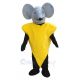 Cute Cheese Slice with Mouse Hood Mascot Costume