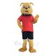 Sports Brown Bulldog Mascot Costume Animal