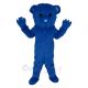 Navy Blue Fluffy Bear Mascot Costume Animal