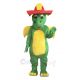 Dragon wearing Fire Helmet Mascot Costume