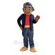 Brown Skin Boy Mascot Costume People