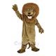 Brown Smiling Lion Mascot Costume Animal