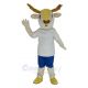 Brown Deer in White Clothes Mascot Costume Animal