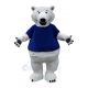 Polar Bear Mascot Costume with T-shirts