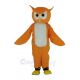 Orange Ollie Owl Mascot Costume Animal