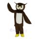 Cute Brown Owl Mascot Costume Animal