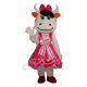 Pink Cattle Cow Mascot Costume