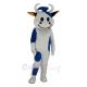 Blue Cattle Cow Mascot Costume Animal