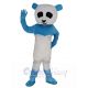 Blue and White Panda Mascot Costume Animal