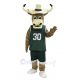 Texas Longhorns Bull in Dark Green Sportswear Mascot Costume