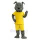 Bulldog in Yellow Jersey Mascot Costume