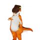 Orange Dinosaur Adult Mascot Costumes