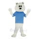 Cute White Bear Mascot Costume Animal