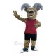 Ram in Maroon Vest Mascot Costume Animal