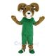 Ram with Green T-shirt Mascot Costume Animal