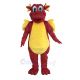 Red Dragon with Yellow Belly Mascot Costume Animal