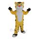 Happy Yellow Tiger Mascot Costume Animal