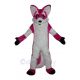 Fursuit Pink Fox Mascot Costume