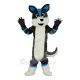 Cute Gray and Blue Husky Dog Fursuit Mascot Costume Animal