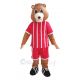 Bear in Red Sports Suit Mascot Costume Animal