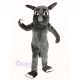 Muscle Gray Rhino Mascot Costume Animal