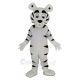 Funny White Tiger Mascot Costume Animal