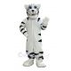 Sharp Teeth White Tiger Mascot Costume Animal