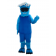 Happy Blue Wave Mascot Costume