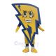 Yellow Angular Lightning Mascot Costume