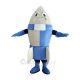 Funny Blue Rocket Mascot Costume