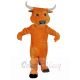 Robust Orange Bull Mascot Costume Animal