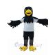 White T-shirt Black Hawk Mascot Costume Animal