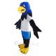 Blue and Black Hawk Mascot Costume Animal