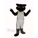 Cool Black Panther with White Coat Mascot Costume Animal