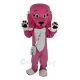 Pink Dog Mascot Costume Animal