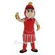 Red and Golden Spartan Mascot Costume People