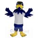 Fierce Royal Blue Falcon Bird Mascot Costume Animal