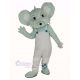 Grey Koala in White Coat Mascot Costume Animal