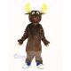 Funny Brown Moose Mascot Costume Animal